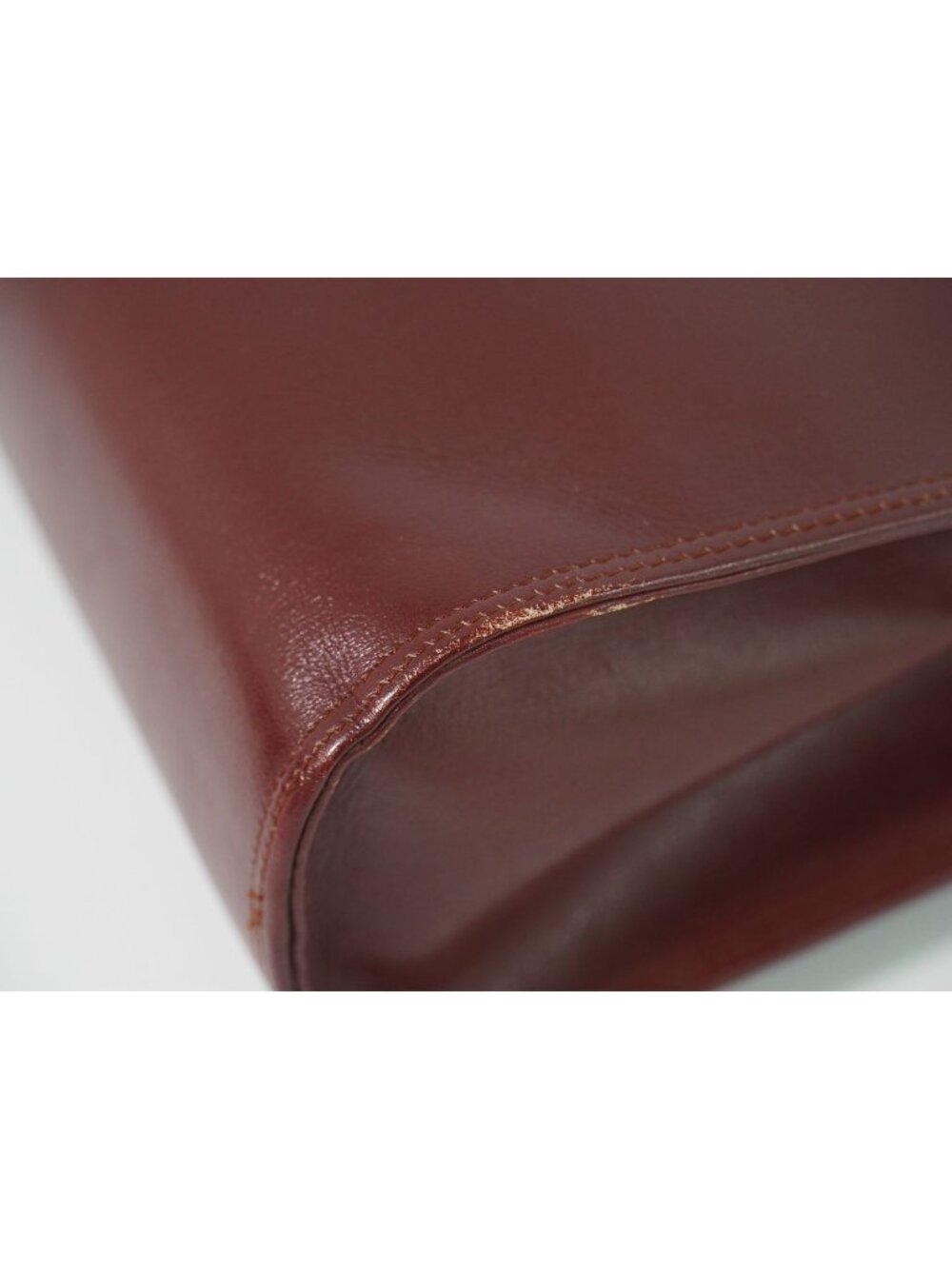 Cartier Must Line Shoulder Bag Leather Bordeaux - Picture 7 of 9